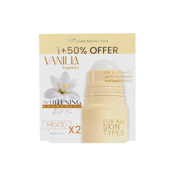 Mood Whitening Deodorant Roll On Vanilla 50ml