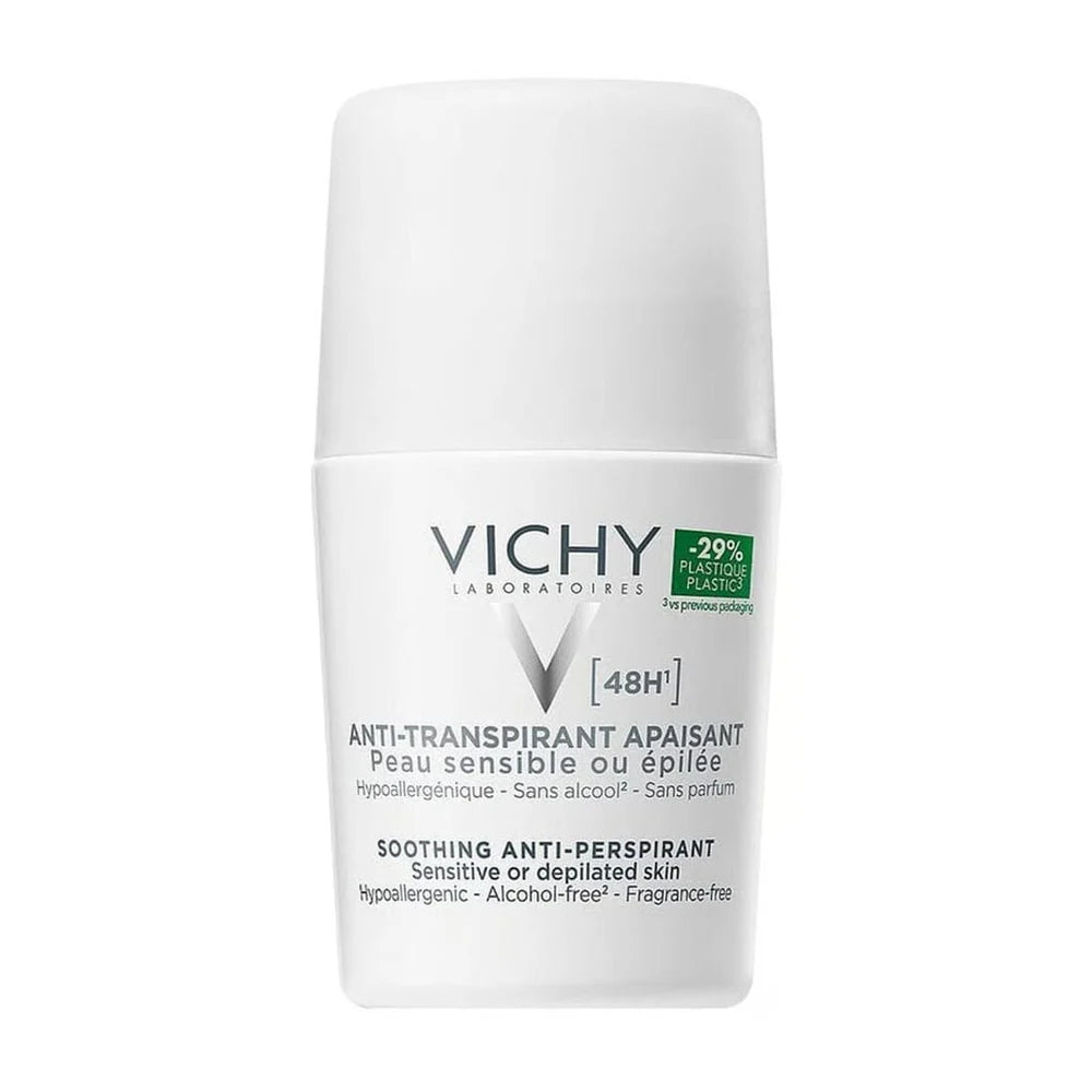 VICHY ANTI TRANSPIRANT (WHITE) SENSITIVE ROLL ON 50ML